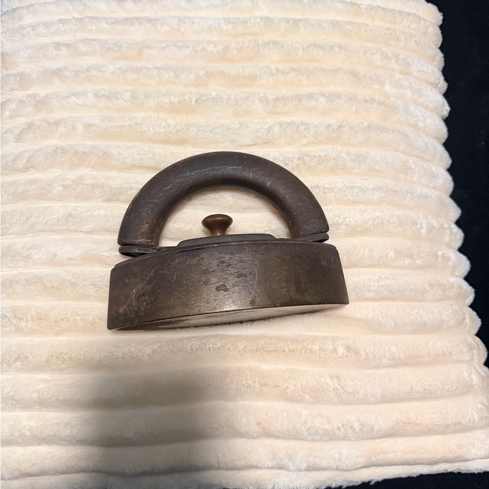 Vintage Brown Cast Iron Doorstop